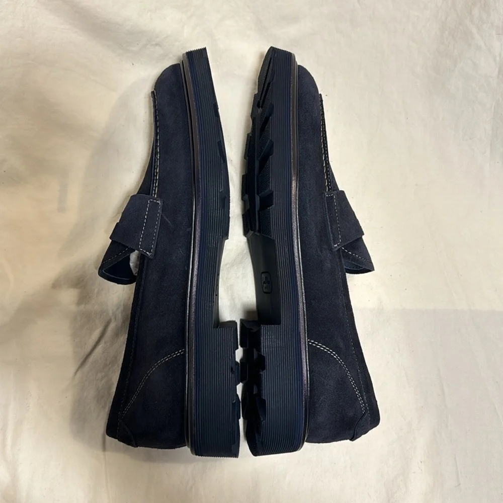 NEW Good Man Brand Lexington Loafer Size 10 Navy Leather - Picture 10 of 10